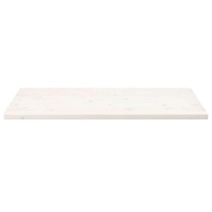 vidaXL Tischplatte Weiß 100x50x2,5 cm Massivholz Kiefer Rechteckig 824406