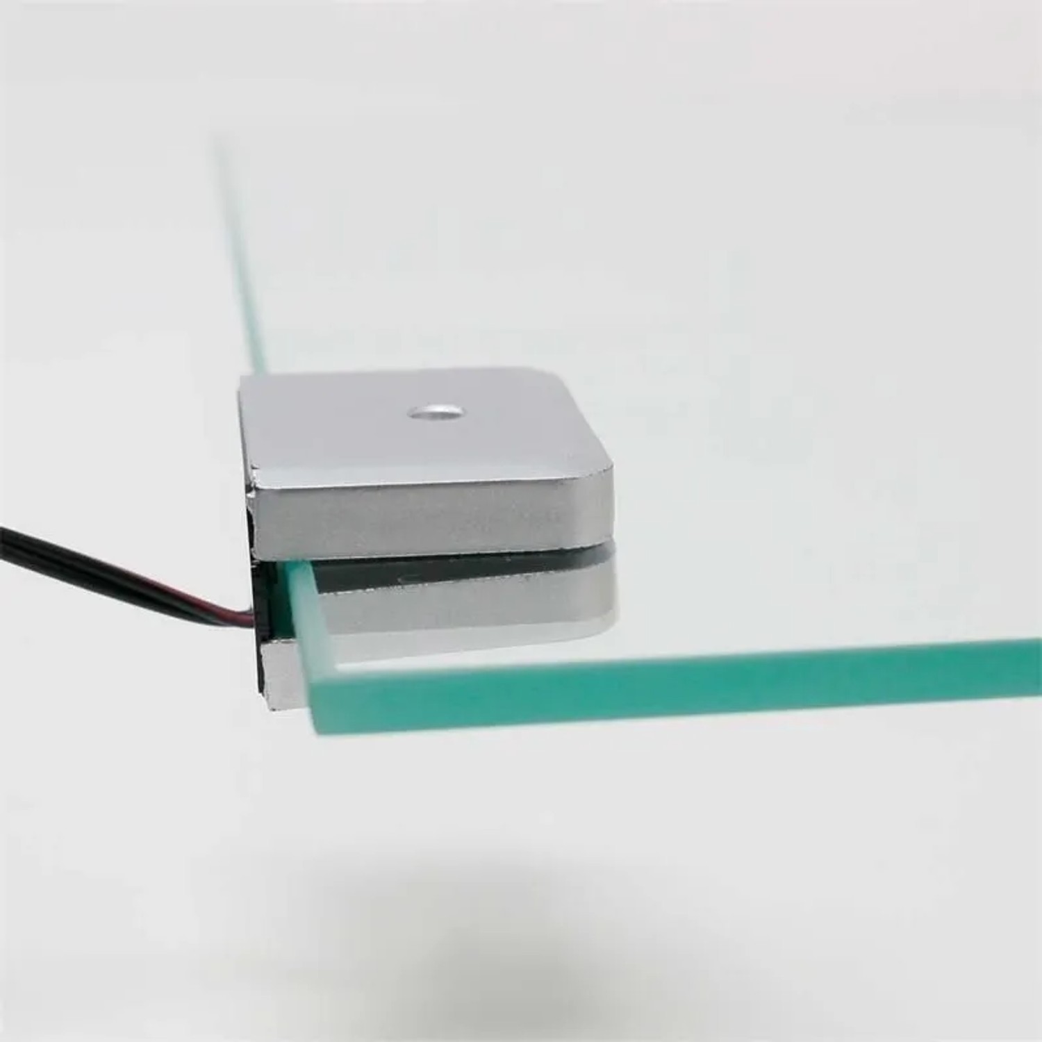 world-trading-net Clip-3D Silber Glasbodenbeleuchtung Neutralweiß 12V