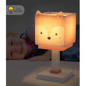 Dalber Tischlampe mit LED Nachtlicht für Kinder, Motiv Kleiner Fuchs. Niedliche Innenleuchte fürs Kinderzimmer.