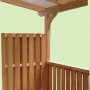 Skan Holz Deckelschalung Brüstung aus Douglasie für Terrassenüberdachung, Detailansicht.
