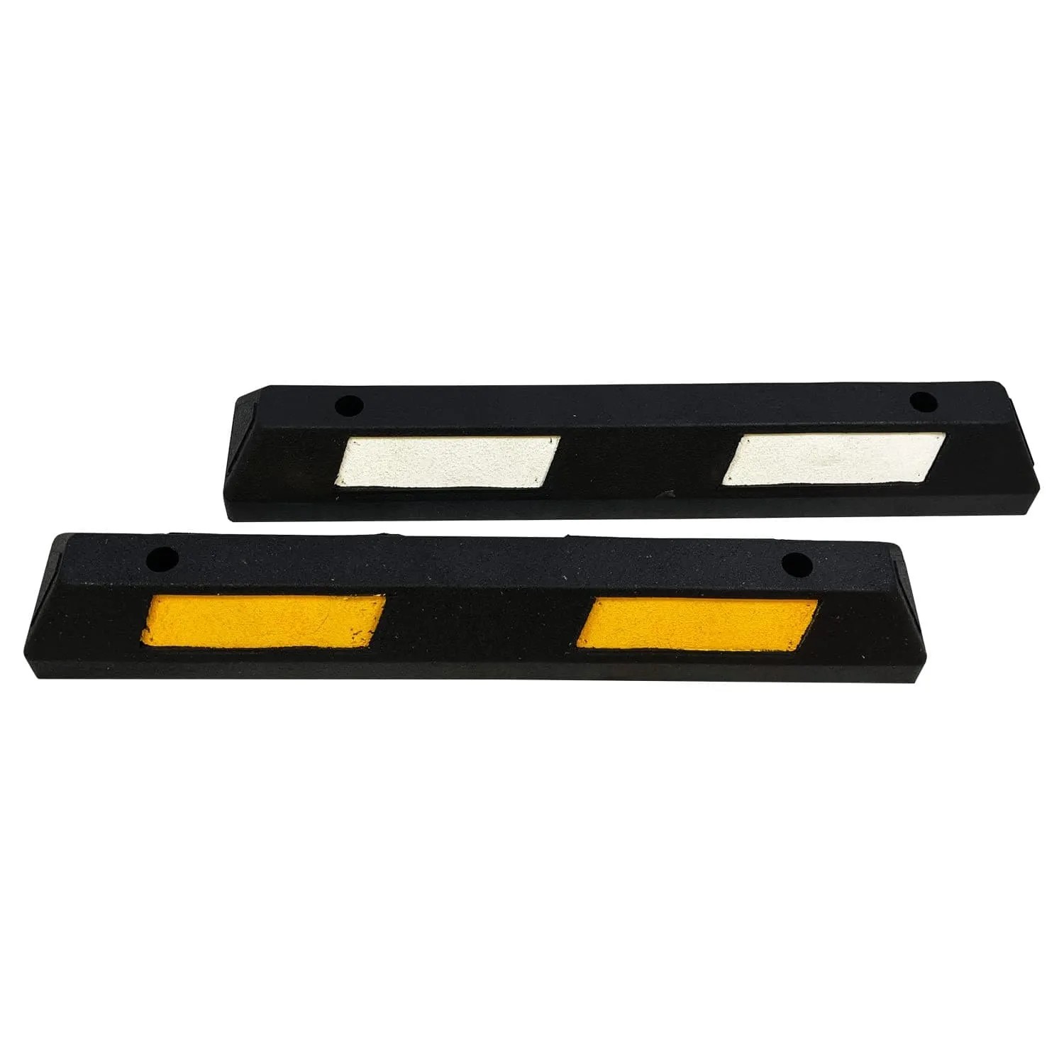 UvV Ecopark Radstopp Parkstopper Anfahrschutz Recycling Schwarz Gelb 90 cm_4