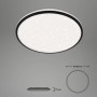 Dimmbare, schwarze Brilo LED-Deckenleuchte Ivy Sky S mit Sternendekor, 42 W.