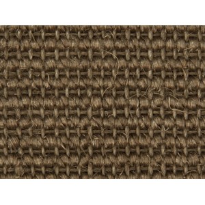 Nahaufnahme: Brauner Teppichboden Salvador aus Sisal, Meterware.