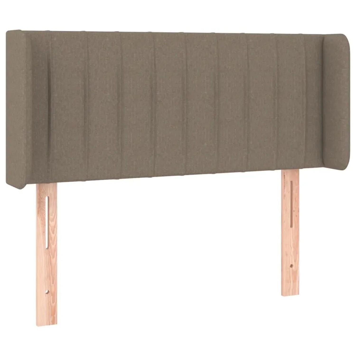 vidaXL Kopfteil mit Ohren Taupe 103x16x78/88 cm Stoff 3119000