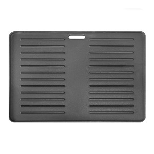 Taino Grillplatte Hero XL, Gusseisen Wendeplatte für Smoker & Grill, geriffelt/glatt.