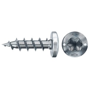 Fischer Schraube PowerFast II, Pan Head, TX, Vollgewinde, 3,5 x 12 mm, 30 Stück