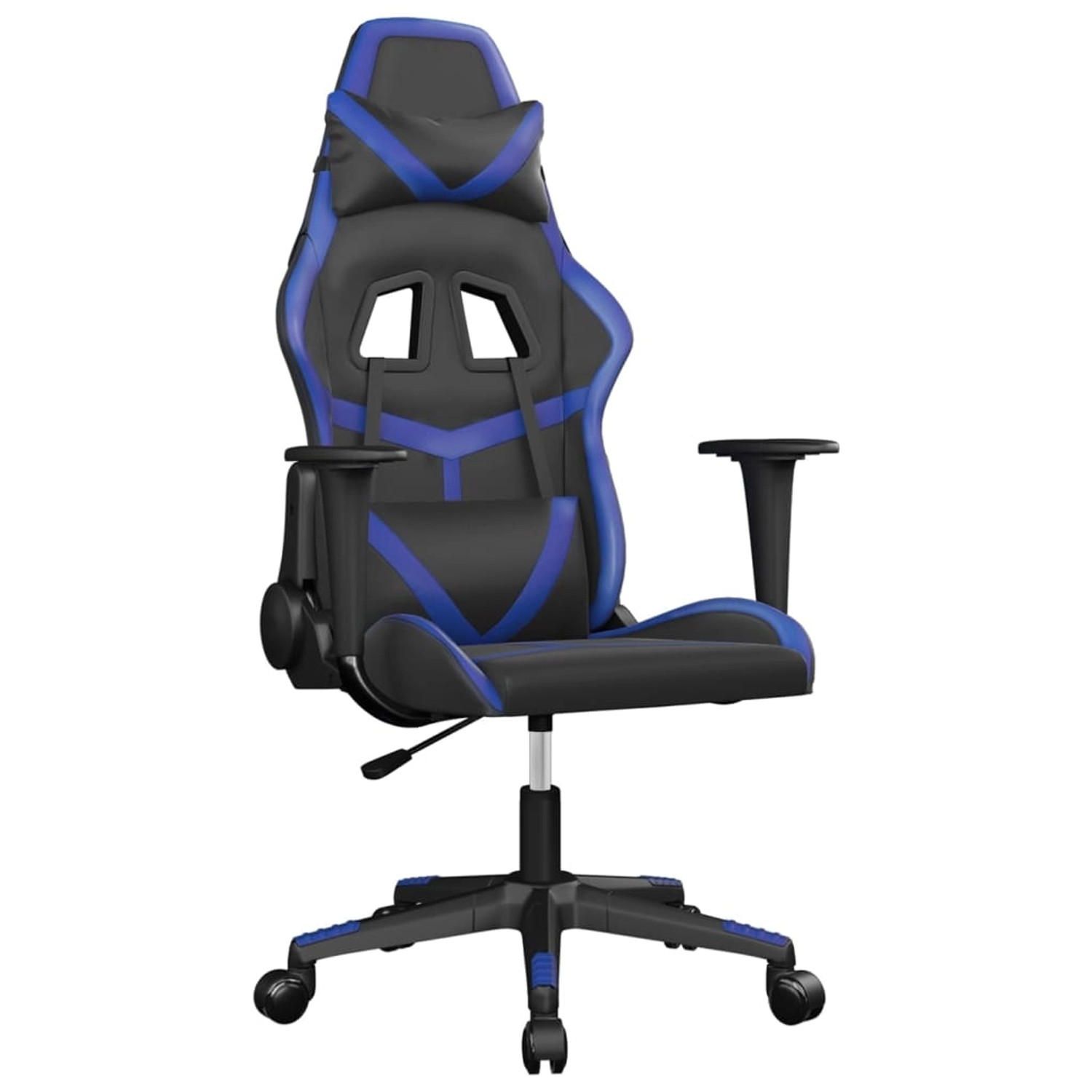 vidaXL Gaming-Stuhl Schwarz und Blau Kunstleder Modell 8 günstig online kaufen