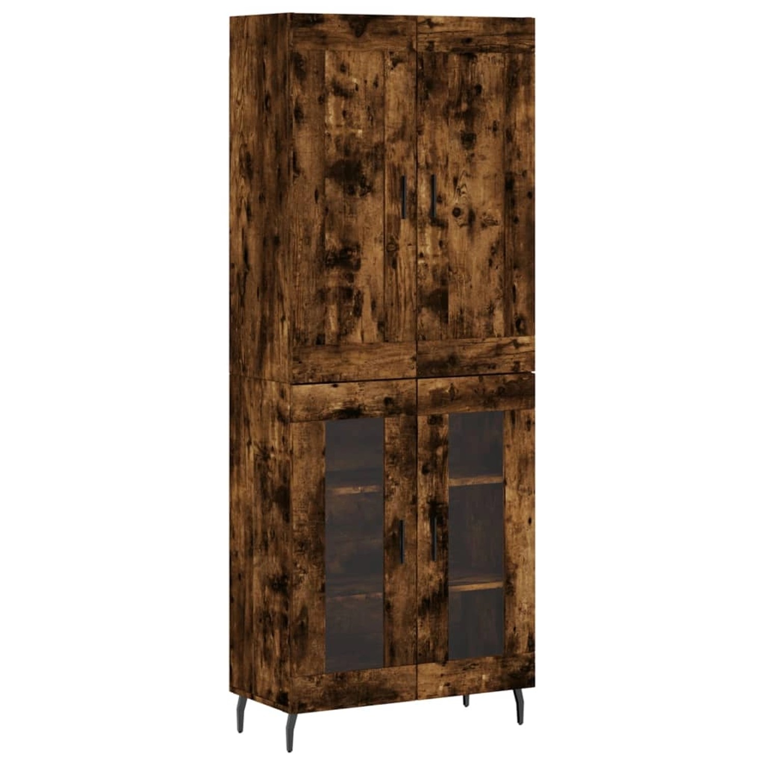 vidaXL Highboard Räuchereiche 69,5x34x180 cm Holzwerkstoff 3199638 günstig online kaufen