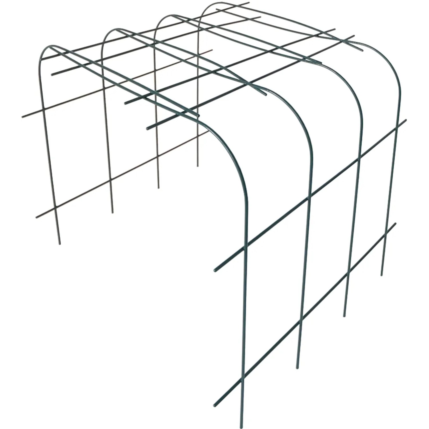 Bellissa Pflanzenstütze Annabelle, 2er-Set, grün. Rankhilfe aus Metall für Garten und Beet.