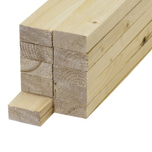 Holzlatten Fichte/Kiefer, gehobelt, 19x44x2500 mm, für Holzkonstruktionen im Innen- und Außenbereich.