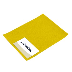 Musterstück Primaflor Eventteppich Podium Gelb, ideal für Messen und Events.