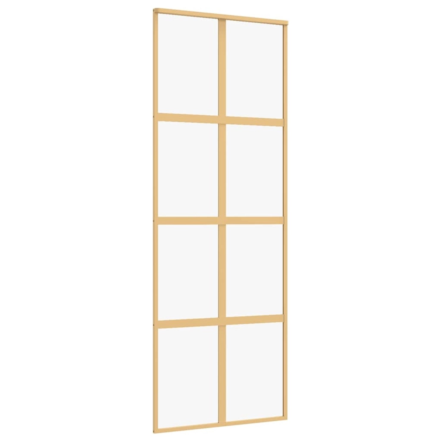 vidaXL Schiebetür Golden 76x205 cm ESG-Klarglas und Aluminium 155184 günstig online kaufen