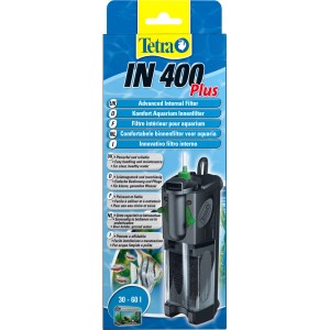 Tetratec IN 400 Plus Innenfilter für Aquarien von 30-60l. Komfortabler Aquarium Filter für sauberes Wasser.