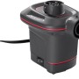 Intex Quick-Fill 12V Luftpumpe, schwarz/rot, mit 3 Düsenaufsätzen für Camping und Freizeit.