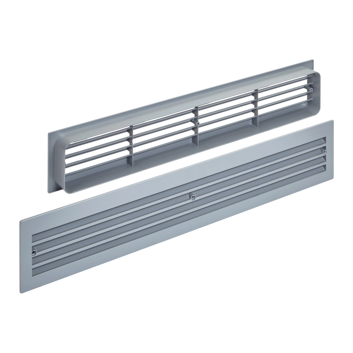 SOTECH 1 Paar Lüftungsgitter BRISE für Türen Schlitzlochung Grau günstig online kaufen