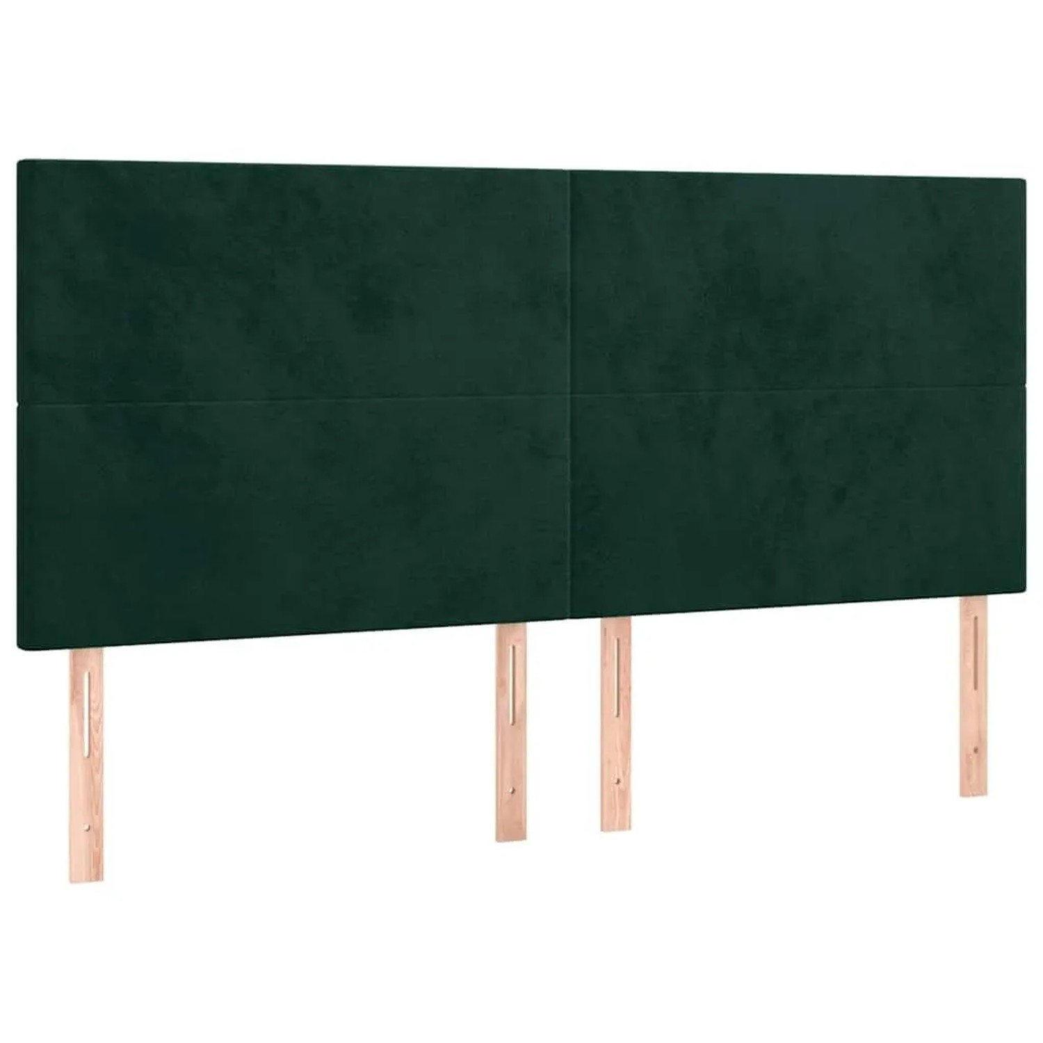 vidaXL Kopfteil Dunkelgrün 180x5x118/128 cm Samt 3116115