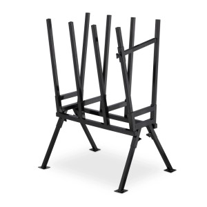 Relaxdays Sägebock Stahl Schwarz Belastbar 400 kg 107 cm x 81 cm x 53 cm 10,3 kg