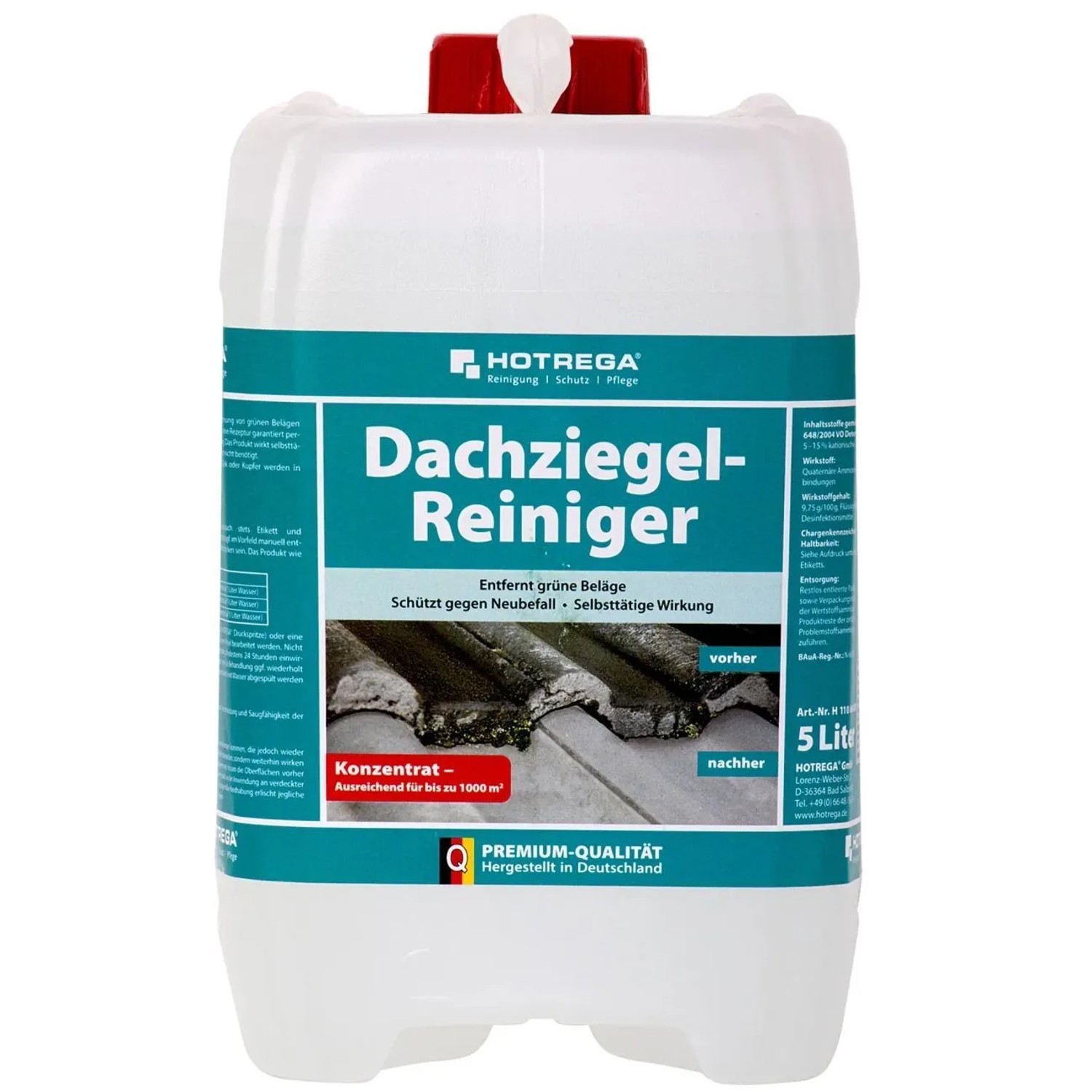 Hotrega Dachziegel Reiniger Konzentrat 5 Liter Kunststoff