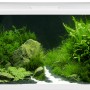 Eheim Aquarium-Set Aquapro LED 126, weiß, bepflanzt mit Steinen, 126 Liter.