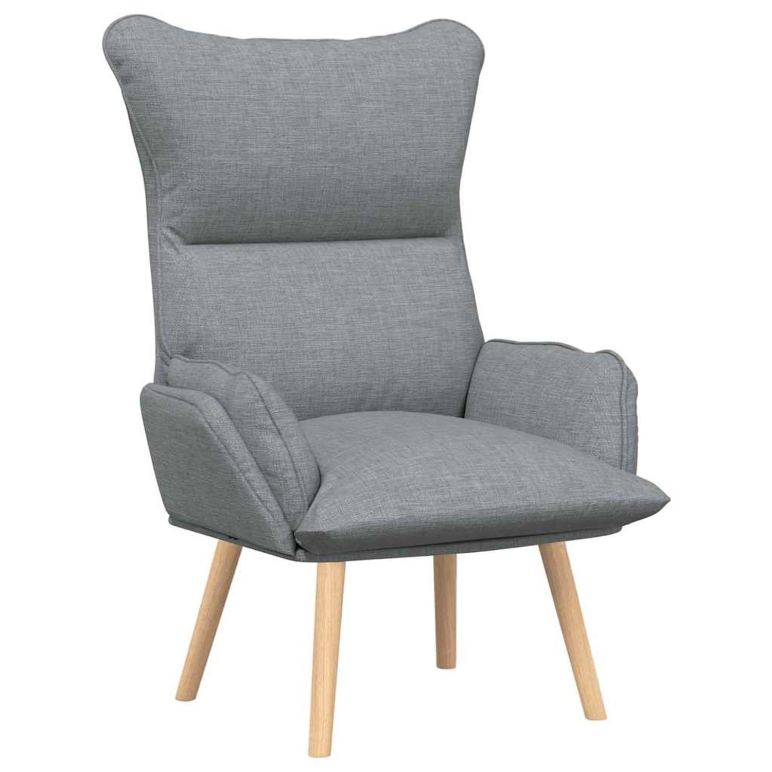 vidaXL Relaxsessel Hellgrau 69 x 74 x 93 cm Stoff 42001865 günstig online kaufen