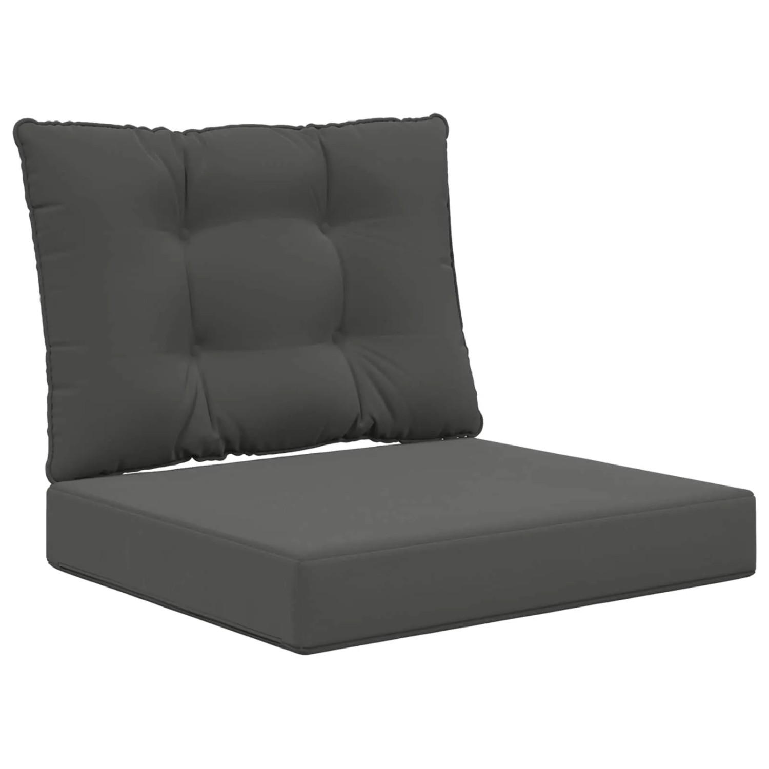 vidaXL Sofakissen für Draußen 2-Tlg Anthrazit Polyester 900778