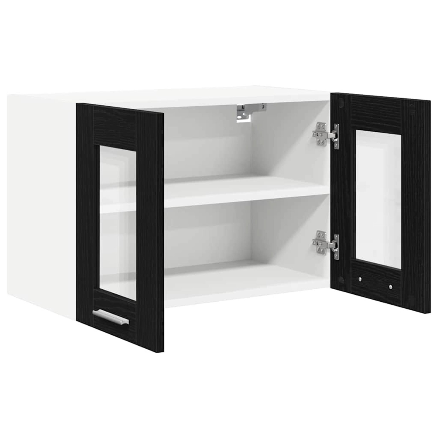 vidaXL Hängeschrank mit Tür Riga Schwarz Eichen-Optik 60 x 31 x 40 cm 884212