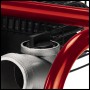 Detailaufnahme: Einhell GE-PW 46 Benzin-Wasserpumpe, Öleinfüllschraube und Gewindeanschluss.