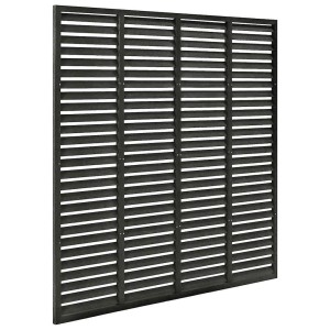 vidaXL Lamellenzaun WPC 180x180 cm Dunkelgrau 318108