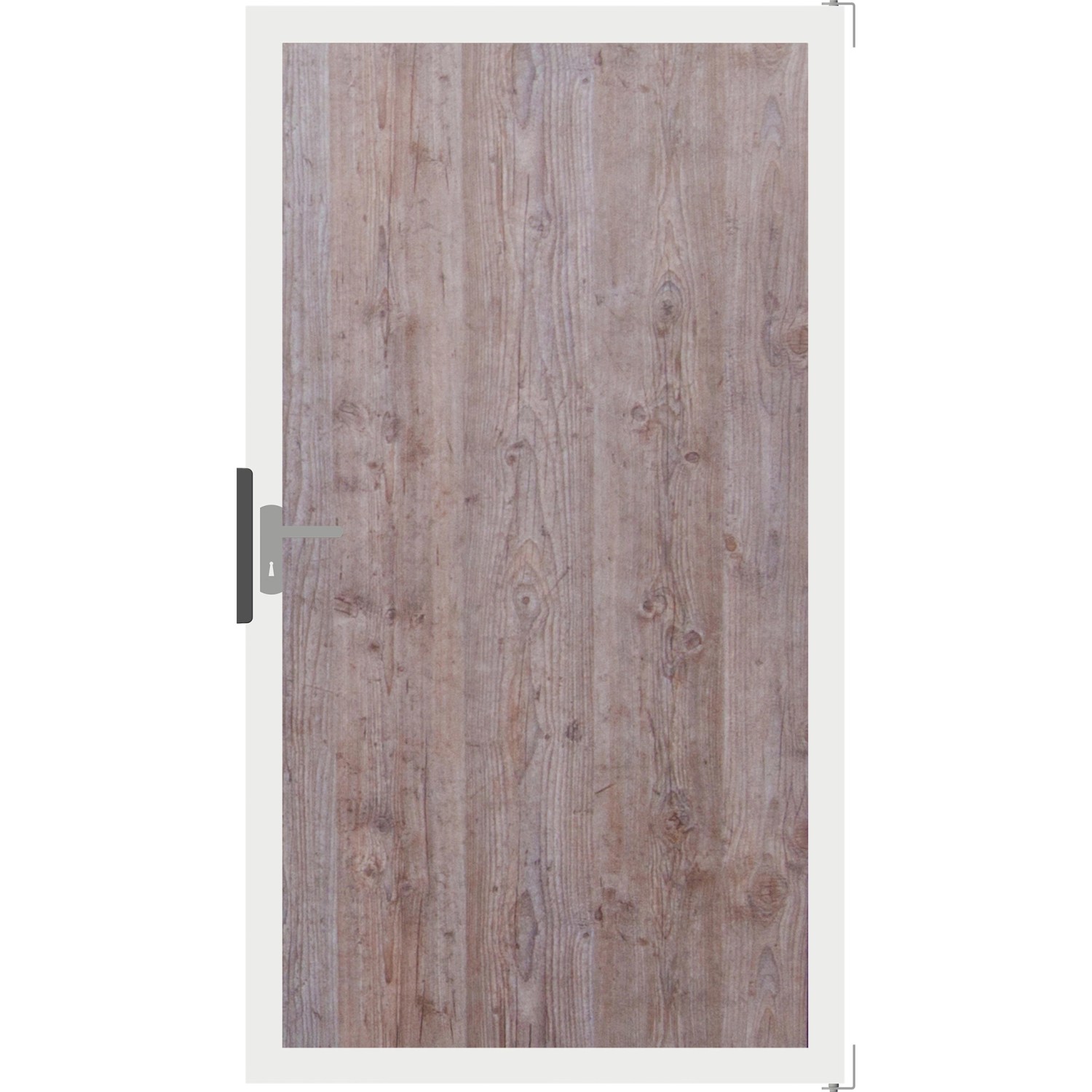 GroJa Sichtschutztor Premo Universal mit Alu-Rahmen 100x180x0,8 cm Holzopti günstig online kaufen