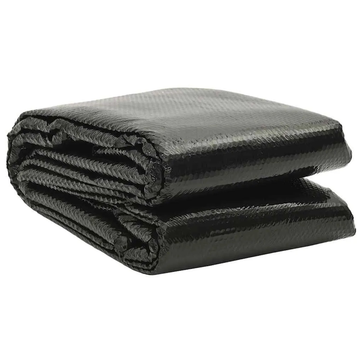vidaXL Poolabdeckung Schwarz 732x366 cm PE 92166