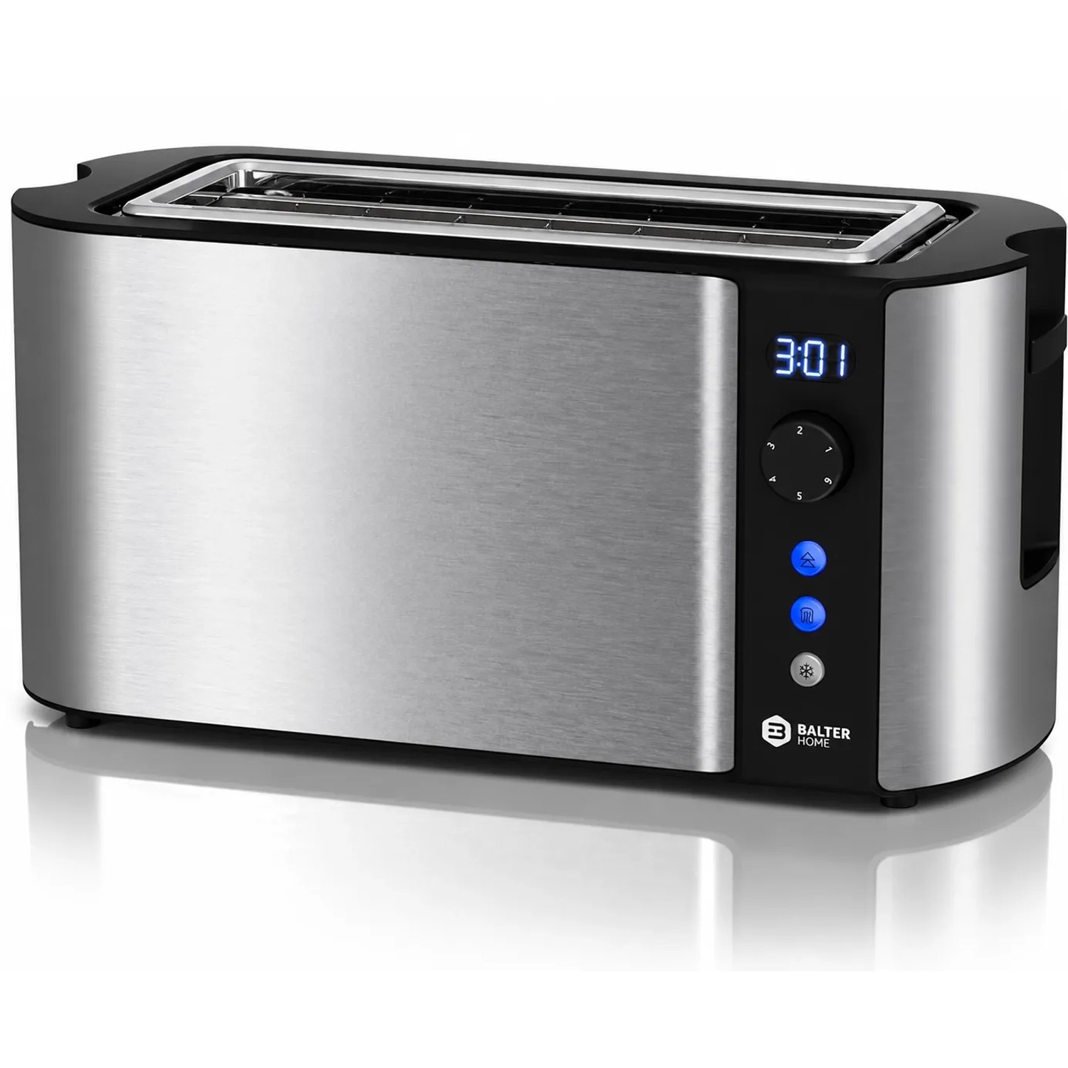 Balter Toaster TS-04-LCD Silver Langschlitz