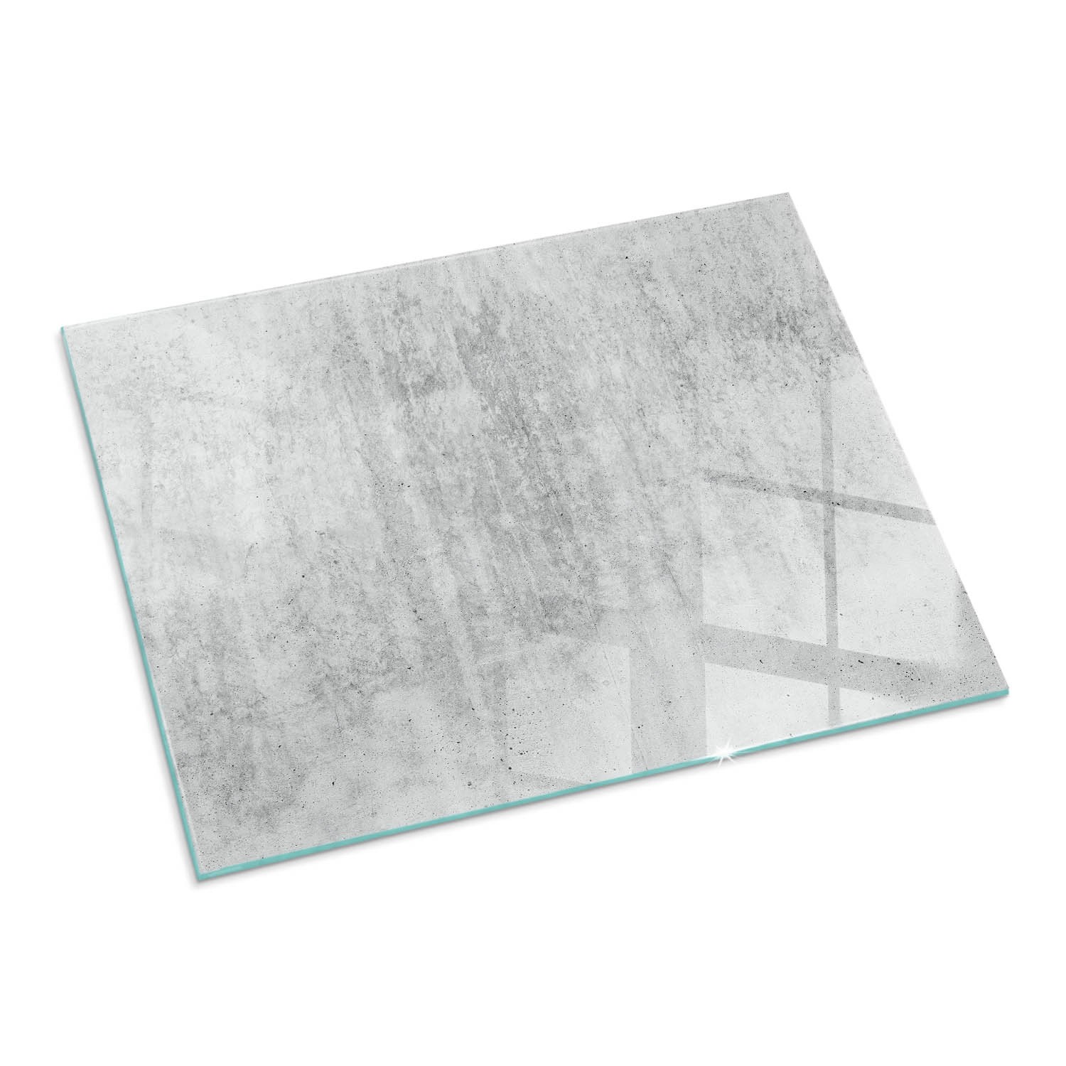 Tulup Glasplatte für Kamin Rohbetonstruktur Funkenschutzplatte aus Glas Rec günstig online kaufen