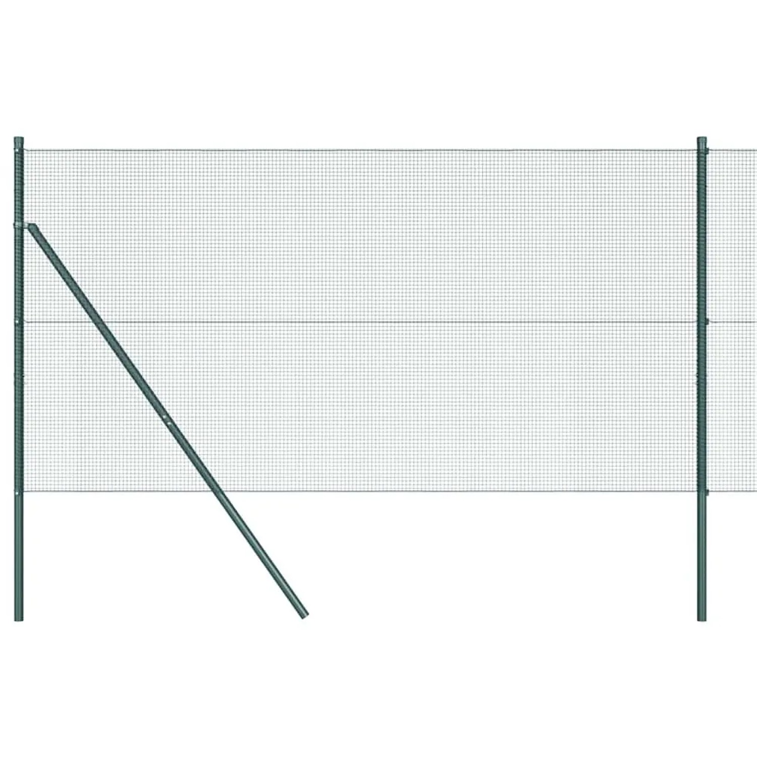 vidaXL Zaunpfosten Grün 25 x 1 m 12 x 12 mm Masche Stahl 3351725 günstig online kaufen