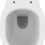 Weißes Ideal Standard Connect Air Wand-WC ohne Spülrand, Top-Ansicht.