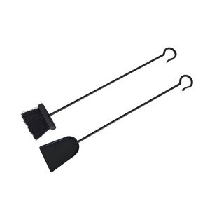 Relaxdays Kamin Kehrset Eisen Schwarz Feuerfest 76 cm x 12 cm x 3,5 cm 1 kg