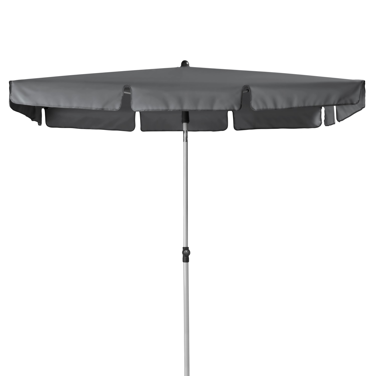 Doppler Marktschirm Active 120 cm x 180 cm Anthrazit mit Hebelmechanik günstig online kaufen