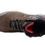New Balance Sicherheitsstiefel Calibre S3L, Schokobraun, Größe 40, mit Schnürung und Reißverschluss.