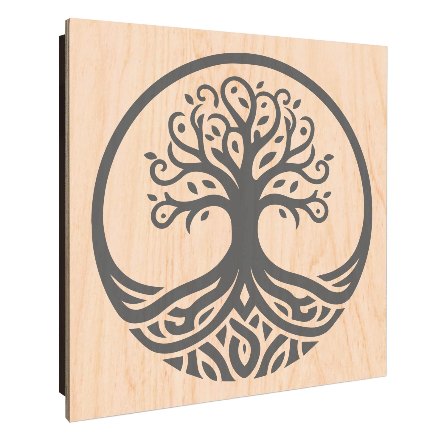 Banjado Schlüsselkasten Holz 30x30cm Schwarz Scharnier Rechts 50 Haken Desi günstig online kaufen