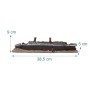 Relaxdays Aquariumdekoration Polyresin Bunt Titanic Ungiftig für Süßwasser und Salzwasser 9 cm x 38,5 cm x 5 cm 0,3 kg_4
