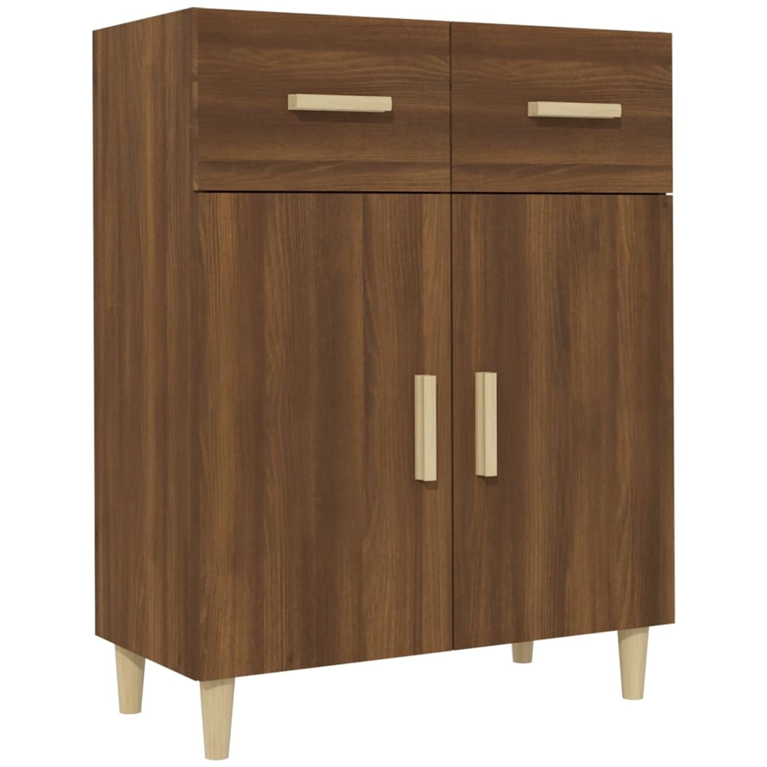 vidaXL Sideboard Braun Eichen-Optik 69,5x34x89 cm Holzwerkstoff 817359 günstig online kaufen