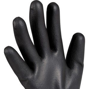 OX-ON Handschuh Flexible Basic 1000, schwarz, Gr. 6, Detailansicht der Handfläche.