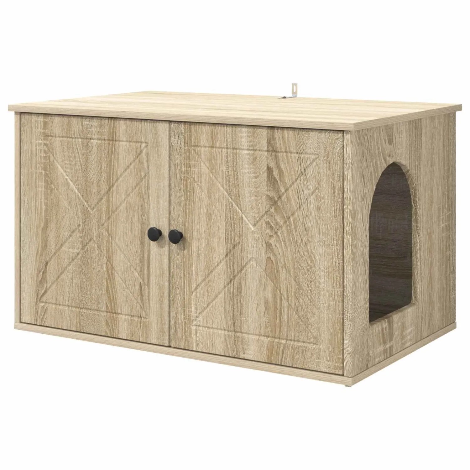 vidaXL Katzenhaus Sonoma 85 x 55 x 50,5 cm Holzwerkstoff 8000727