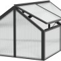 Vitavia Frühbeet Gamma HKP Schwarz, 89x124x71cm, mit aufstellbaren Dachfenstern.