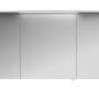 Pelipal Spiegelschrank 4010, 122 cm, Weiß Glänzend, mit drei Spiegeltüren und Kranzbeleuchtung.