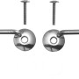Duravit Scharnierpaar für WC-Sitze Architec & Starck 3, Chrom-Finish.