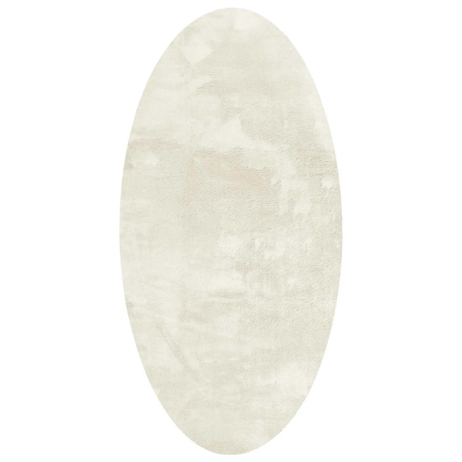 vidaXL Bereichsteppiche Oval HUARTE Creme 100 x 200 cm Polyester 4103622