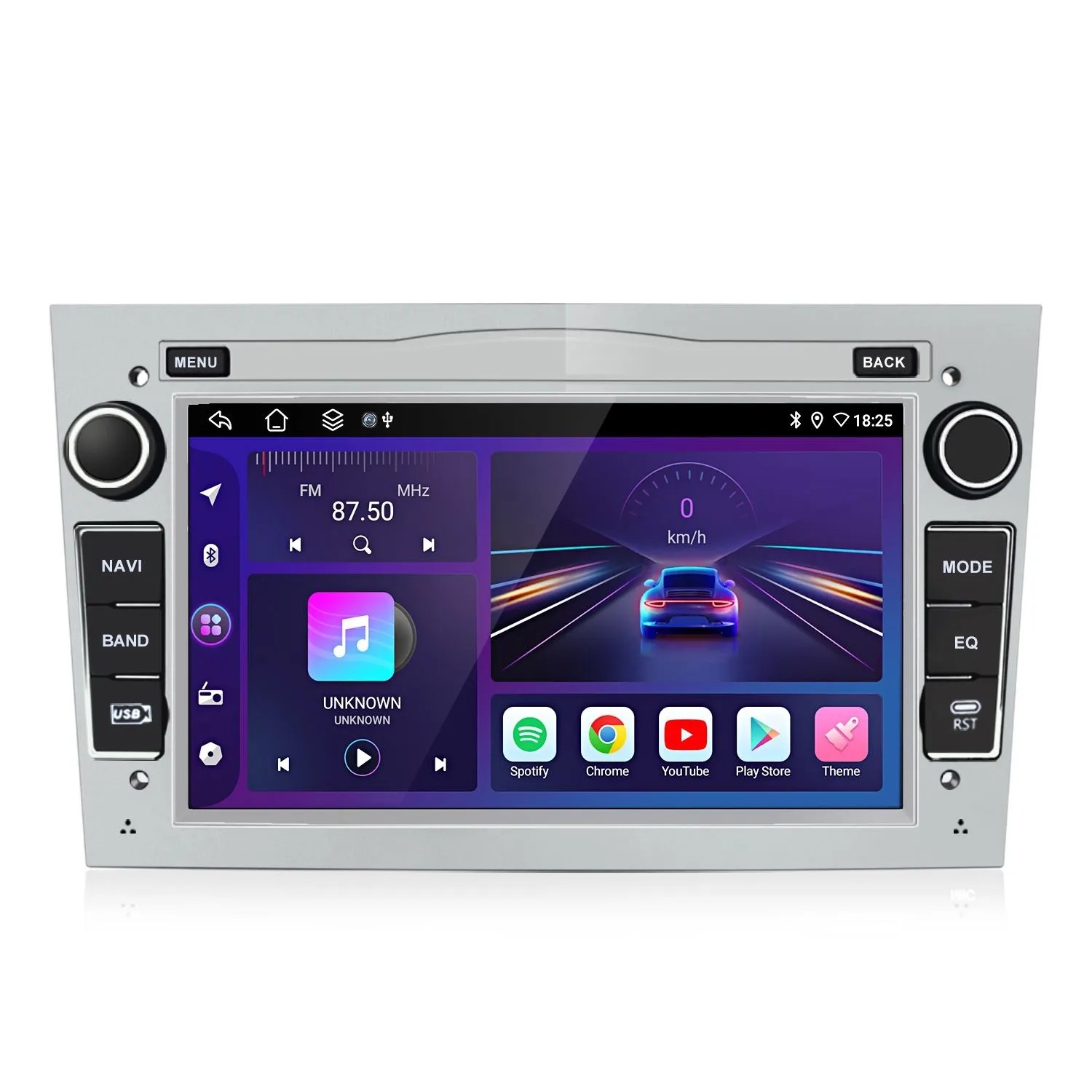 Junsun Opel Corsa C/D Zafira B Silberfarbenes Autoradio