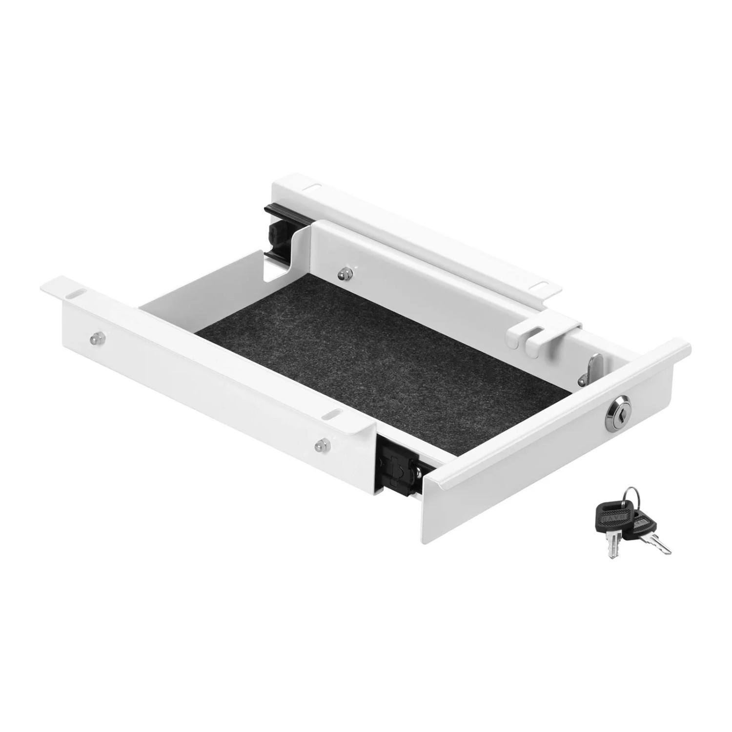 SOTECH CAVO Unterbau Dokumentenschublade 220 x 265 x 45 mm Weiß Abschließbar