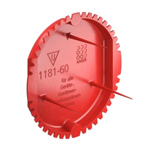 Roter Kaiser Signaldeckel 1181-60, Ø 60 mm, für Schalterdosen-Zubehör.