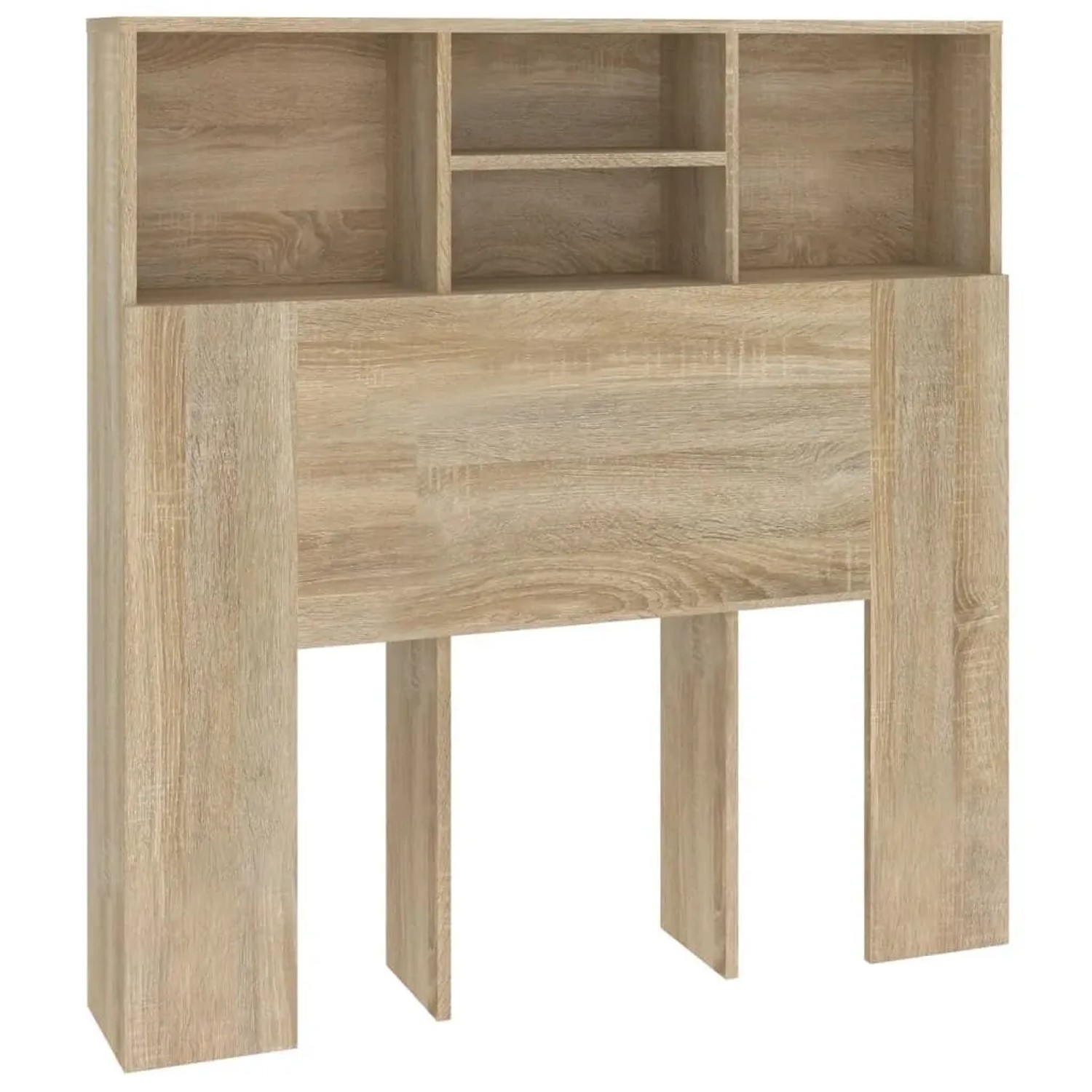 vidaXL Bett-Kopfteil mit Ablagen Sonoma-Eiche 100x19x103,5 cm 811847